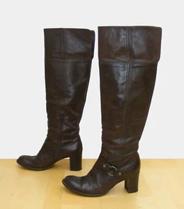 tolle MINELLI Echtleder Overknee Stiefel Gr. 40 umschlagbar Langschaftstiefel - Bild 1 von 8