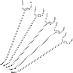 53102A 6” Pegboard Hook Organizer Kit, 50 Pack, Hanging Hooks Set for Garage Org - Picture 1 of 12
