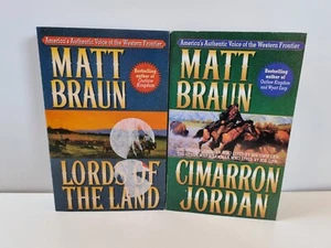 Matt Braun 2 x Vintage Western Taschenbuch Lords of the Land Cimarron Jordan - Bild 1 von 8