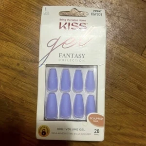 KISS Gel Fantasy Night After Long Length Sculpted Nails in Purple - Picture 1 of 2