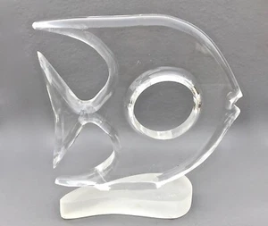Michael F. Cox pesce lucite firmato metà secolo - Foto 1 di 3