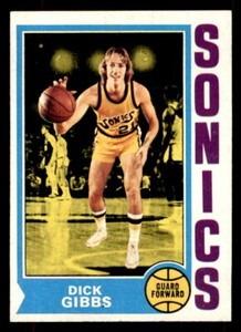 1974 Topps Basketball #106 Dick Gibbs EX/MT *d15