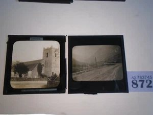 Iglesia y paso de montaña Grasmere St. Oswalds - toboganes de linterna mágica - Imagen 1 de 3