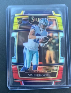 2021 Select Simi Fehoko Red & Yellow PRIZM DIE CUT RC! Concourse Cowboys - Picture 1 of 2
