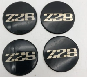 4 Wheel Center Cap Logo Raised Sticker Emblems Black 2” Z28 Horn NOS - Bild 1 von 3