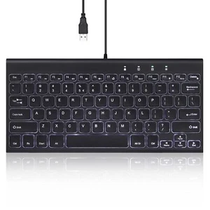 PERIBOARD-429 US Wired Mini Backlit Keyboard - Thin and Silent Scissor Keys -... - Picture 1 of 7