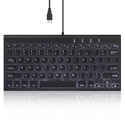 PERIBOARD-429 US Wired Mini Backlit Keyboard - Thin and Silent Scissor Keys -... - Image 1 of 4