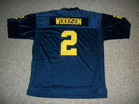 CHARLES WOODSON Unsigned Custom College Blue Sewn New Football Jersey Size S-3XL Cover