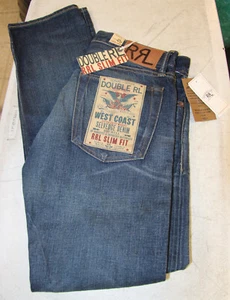 $ 425 Double RL Ralph Lauren RRL schmale schmale Selvedge blaue Herrenjeans 31 x 32 neu mit Etikett - Bild 1 von 5