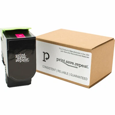 Print.Save.Repeat. Lexmark 801HM Magenta Toner Cartridge CX410, CX510 [3K Pages] Foto 1 de 4