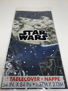STAR WARS Plastic Party Tablecover Tablecloth 54" x 84"  NEW - Picture 1 of 2