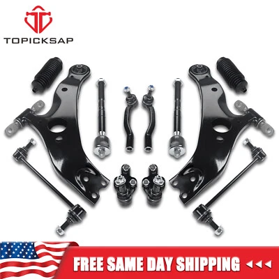 For 2004 2005 -2009 2010 Toyota Sienna Front Lower Control Arm Sway Bar Tie Rod - Image 1 of 4