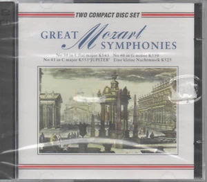Great Mozart Symphonies NEU 2CDs No39 40 41 K551 Jupiter Eine Kleine Nachtmusik - Picture 1 of 2