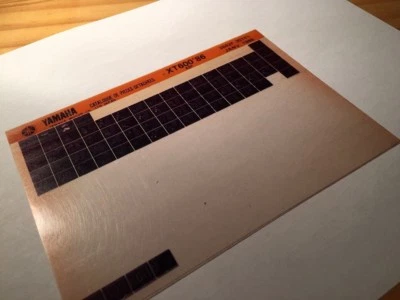 Yamaha XT600 1986 43F XT 600 600XT Micro Enchufe Piezas List Catálogo Microficha - Imagen 1 de 2