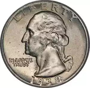 1938 Washington Quarter PCGS MS65 - Picture 1 of 4