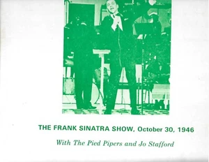 FRANK SINATRA SHOW 10/30/46 WITH JO STAFFORD & PIED PIPERS-JOYCE LP MINT SALE - Picture 1 of 1