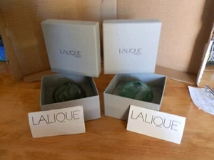 PAAR LALIQUE PARIS SOLIFLORE ROYAL PALM ANTINEA KNOSPENVASEN SIGNIERT NEU IN BOXEN 😎 - Bild 1 von 7