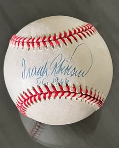 FRANK ROBINSON *Signed Rawlings Official American League Baseball JSA (COA) HOF - Picture 1 of 4