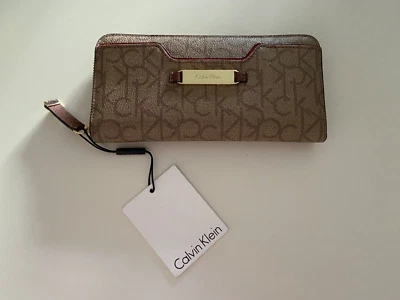 Calvin Klein Portemonnaie Geldbörse CK Logomuster ca. 20 cm x 11 cm neu new - Bild 1 von 4