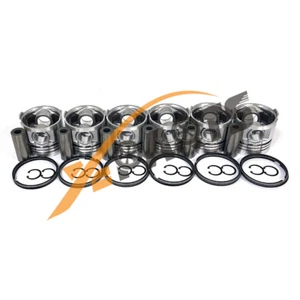 6 pcs 94mm S6S Piston & Rings Kit For Mitsubishi Engine - Foto 1 di 7