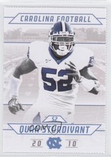 2010 North Carolina Tar Heels Schedule Cards Quan Sturdivant #52