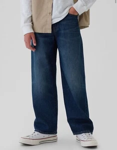 Gap Kids Baggy Jeans Medium Wash Size 10 New With Tags - Picture 1 of 6