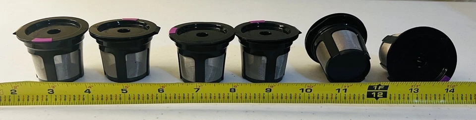 Filtro de café de plástico de acero inoxidable colador de té colador de malla brillante con tapa Foto 1 de 4