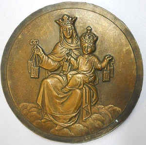 Religión MADONNA AND CHILD modelo de estudio grande bronce fundido 148 mm sin firmar - Imagen 1 de 2