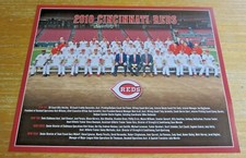 Cincinnati Reds 2018 8"X10" Team Issue Team Photo Card MLB Baseball