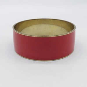 Brazalete J Crew Esmalte Rojo Tono Dorado Retro Distintivo 8"* - Imagen 1 de 13