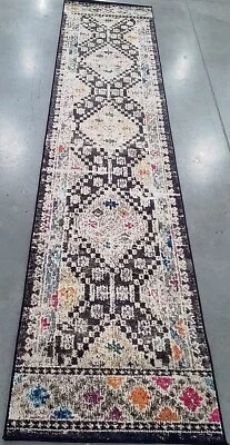 BLAK / YELLOW 2'-2" x 10'-0" Back Stain Rug Reduced Price 1172761238 MAD418Z-210 - Изображение 1 из 4