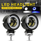 3.2Inch 20W Waterproof Round LED Work Light Bar 6500K For Motorcycle Offroa` BII