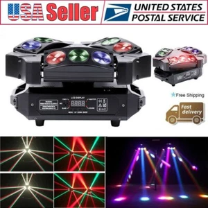 9 LEDs RGB Beam Spider Moving Head Stage Lighting LED DMX512 DJ Disco home party - Picture 1 of 12