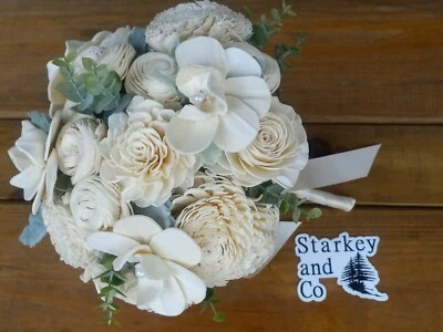 Wedding Bouquet with Phalaenopsis Orchids and a matching Orchid Boutonniere - Image 1 of 3