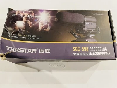 Micrófono de entrevista SGC-598 para cámara Nikon/Canon/cámara DV TAKSTAR ¡LEER! Foto 1 de 4
