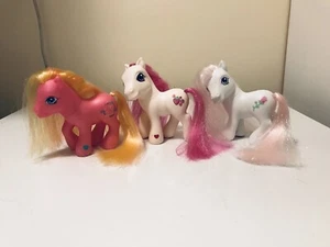 My Little Pony G3 X 3, Desert Rose, Strawberry Swirl & Amber locks All ‘2002’ - Picture 1 of 10