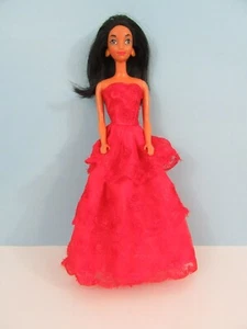 Vintage - Princess Jasmine Disney Doll 1966 Body Mattel Long Black Hair, Aladdin - Picture 1 of 11