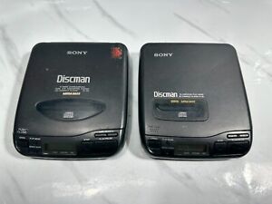Sony Discman D-33 and D-34 Portable Cd Player