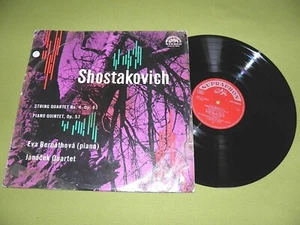 Shostakovich - Bernathova / Janacek Quartet / 1963 "Supraphon" 1st Press STEREO - Picture 1 of 3