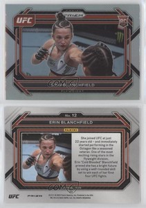 2023 Panini Prizm UFC Silver Prizm Erin Blanchfield #12 Rookie RC