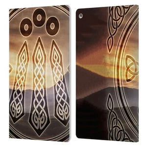 OFFICIAL BRIGID ASHWOOD CELTIC WISDOM 3 LEATHER BOOK WALLET CASE FOR AMAZON FIRE - Picture 1 of 16
