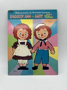 Vintage 1966 Whitman Raggedy Ann and Andy Paper Dolls & Clothes Uncut Book - Picture 1 of 10