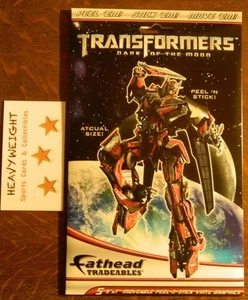 TRANSFORMERS "DARK OF THE MOON" FATHEAD TRADEABLES (5) 5x7 PEEL N STICK GRAPHICS - Bild 1 von 8