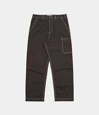 UNIVERSAL WORKS TWILL COVERALL PANT workwear contrast stitch wide straight legs