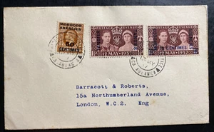 1937 Casablanca British PO Morocco First Day Cover King George VI Coronation - Picture 1 of 2