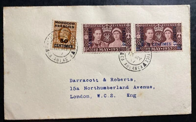 1937 Casablanca British PO Morocco First Day Cover King George VI Coronation - Image 1 of 2