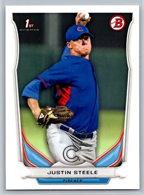 2014  Bowman Draft #DP120 Justin Steele 1st Bowman Cubs - Image 1 of 2