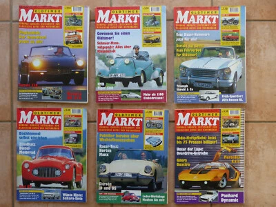 Konvolut 6 Hefte Oldtimer Markt 1994 Mercedes Citroen Fiat Triumph FMR Ferrari - Bild 1 von 4