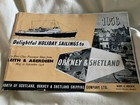 VINTAGE SHETLAND SHIPPING COMPANY ORKNEY LEITH ABERDEEN 1956 HOLIDAY  BOOKLET