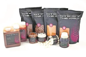 STICKY BAITS KRILL RANGE BOILIES, POP UPS, WAFTERS, DUMBELLS, PELLETS, GLUG..... - Picture 1 of 39